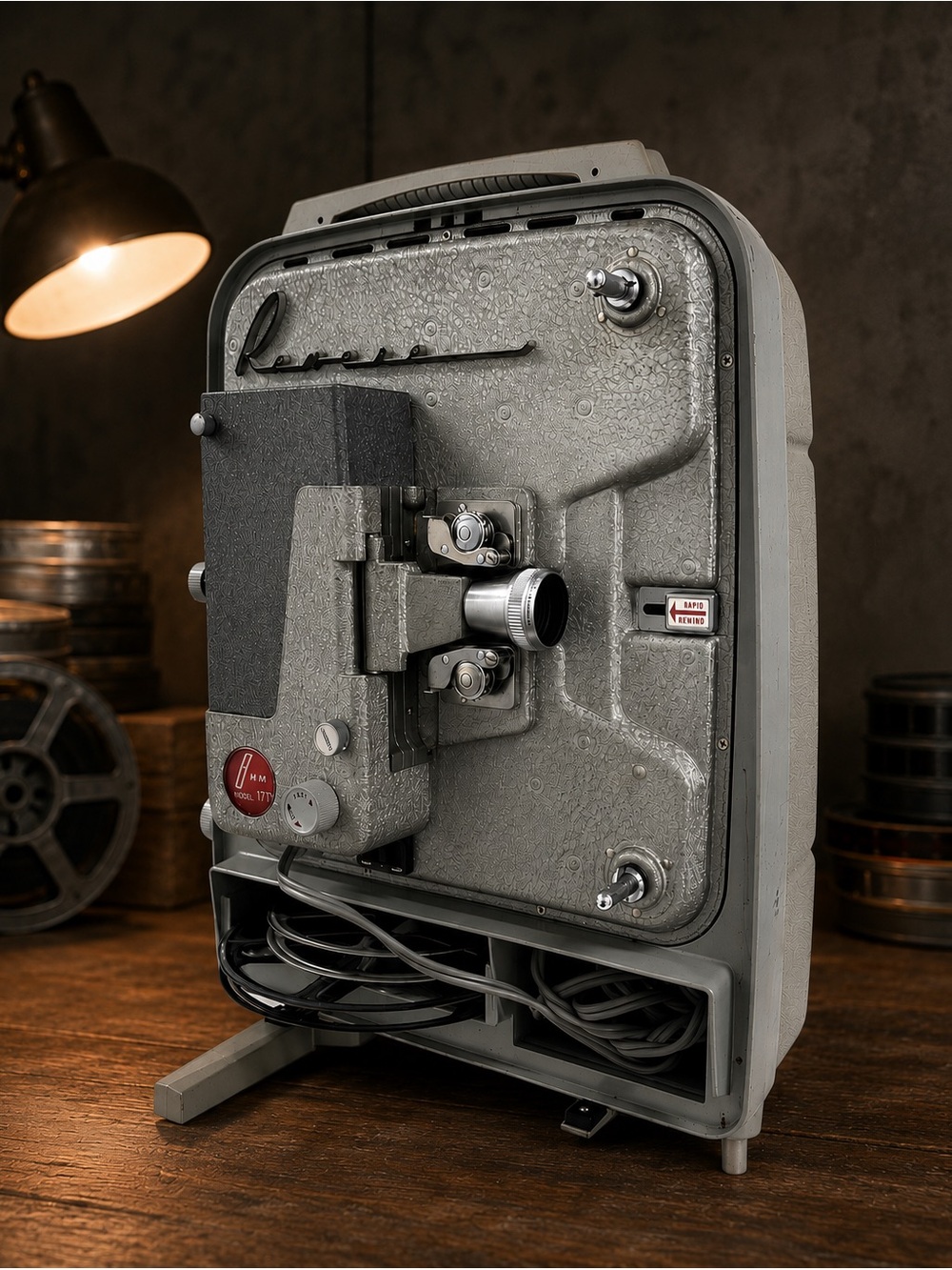 Vintage 1950’s Revere Model 777 8mm Movie Film Projector Tested Working USA